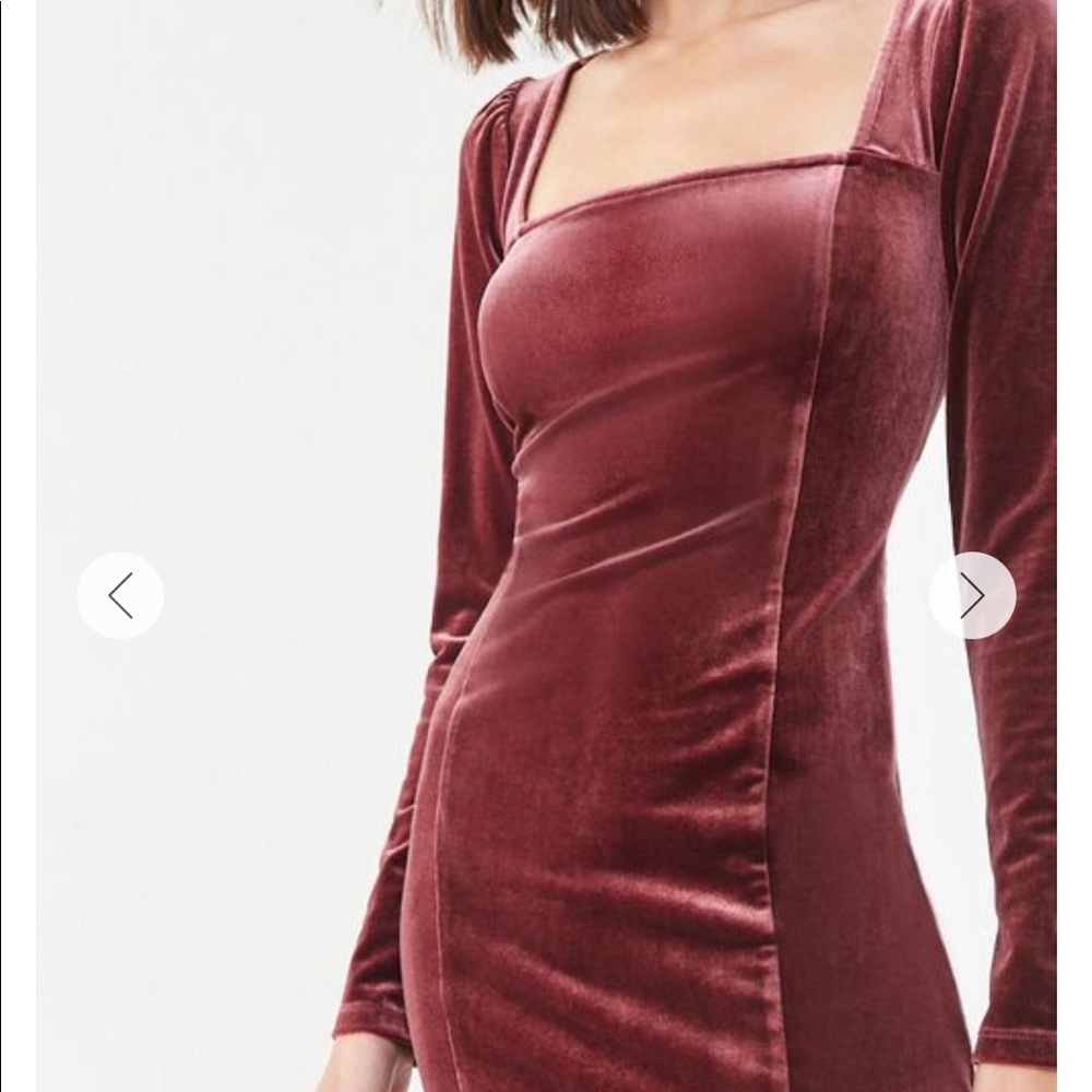 Forever 21 Plum Velvet Mini Dress - Picture 1 of 4